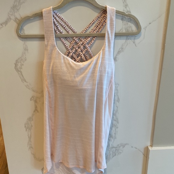 Lululemon Wild Tank Heathered Parfait Pink / Speckle Dot Parfait Pink Black - Picture 8 of 10